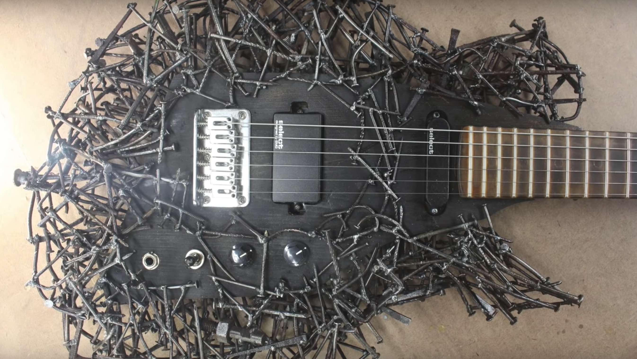 This guitar made of actual nails is the most metal electric ever | Guitar  World