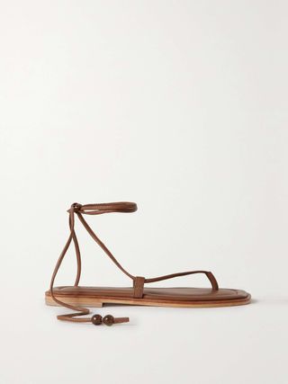 A.EMERY, Finch Bead-Embellished Leather Sandals