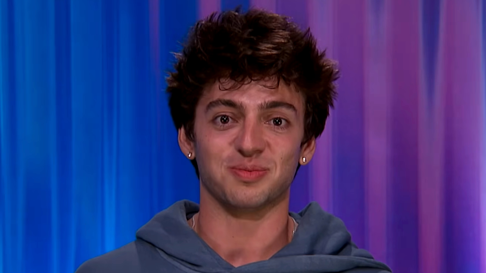 Drew talks in the DR on Big Brother.