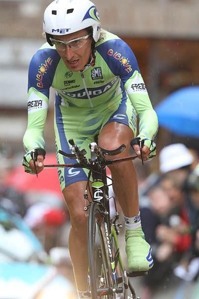 The time trial wasn't good for Pellizotti