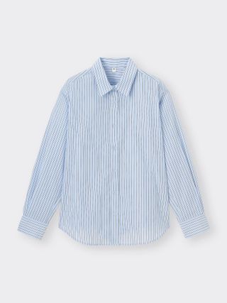 GU, Back Button Striped Shirt