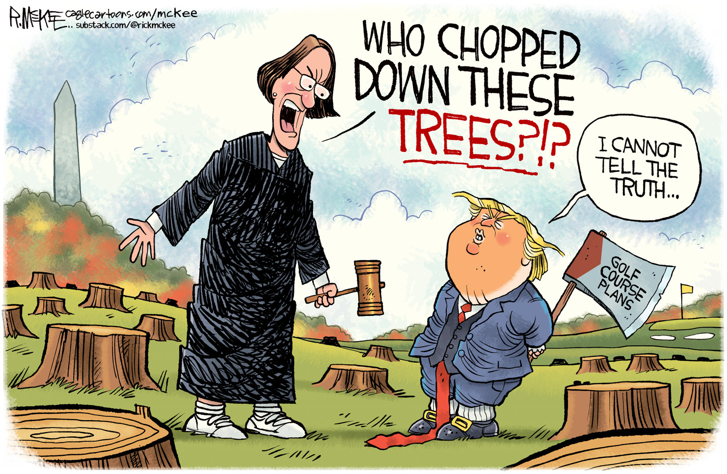 Political cartoon