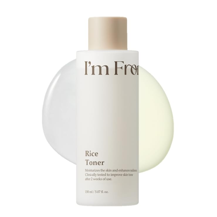 I'm From Rice Toner, Korea Glow Milky Rice Toner, Glass&amp;amp;dewy, Hydration, Calming, All Skin Types, Korean Skin Care 5.07fl.oz