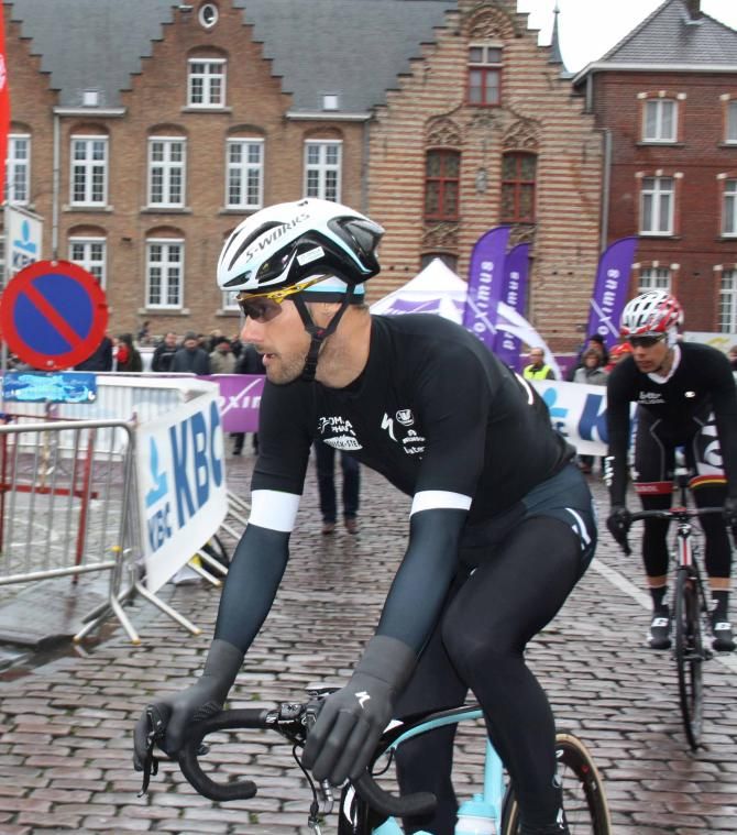 Tom Boonen (Omega Pharma-QuickStep) before Dwars door Vlaanderen.