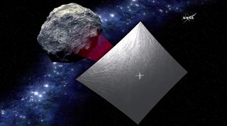 The Near-Earth Asteroid Scout mission will explore the asteroid 1991VG after it's lifted to space aboard NASA's Space Launch System in 2018. To reach the asteroid, it will be propelled by a large solar sail.