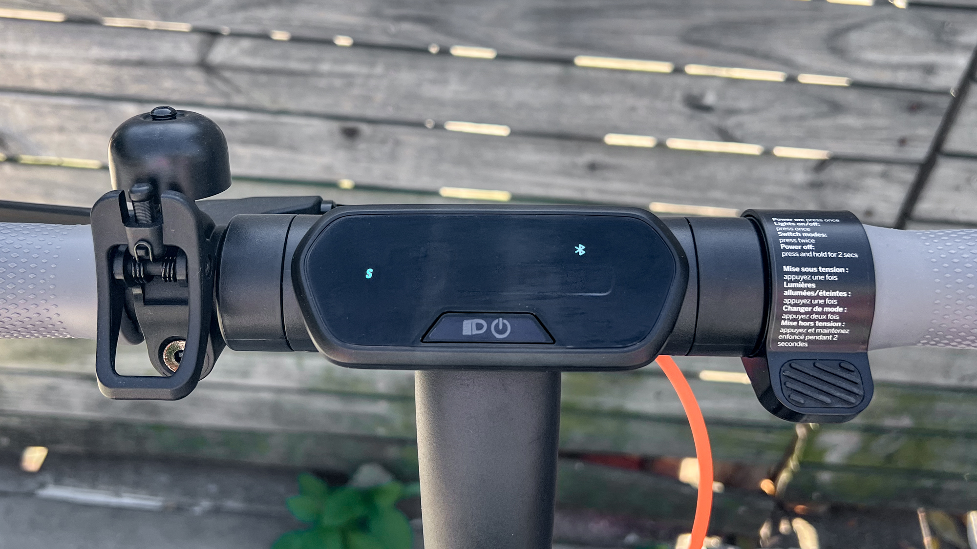 The display on a Segway Ninebot E2 Plus II