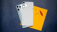 CMF Phone 2 Pro review against colorful background