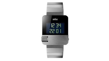 The best digital watch, Braun, against a white background