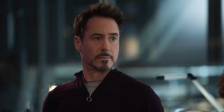 Tony Stark thinking about his plans to take down Ultron in Avengers: Age of Ultron