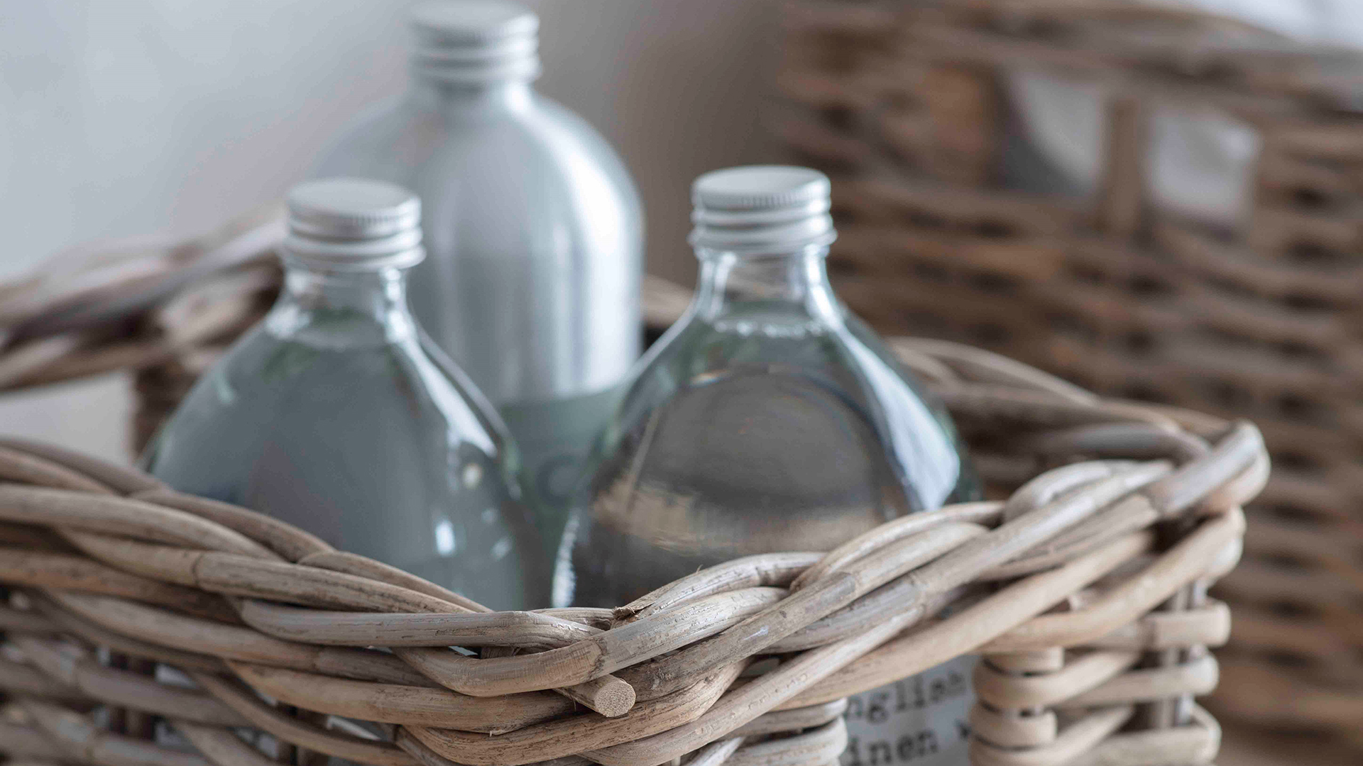 Rattan storage basket