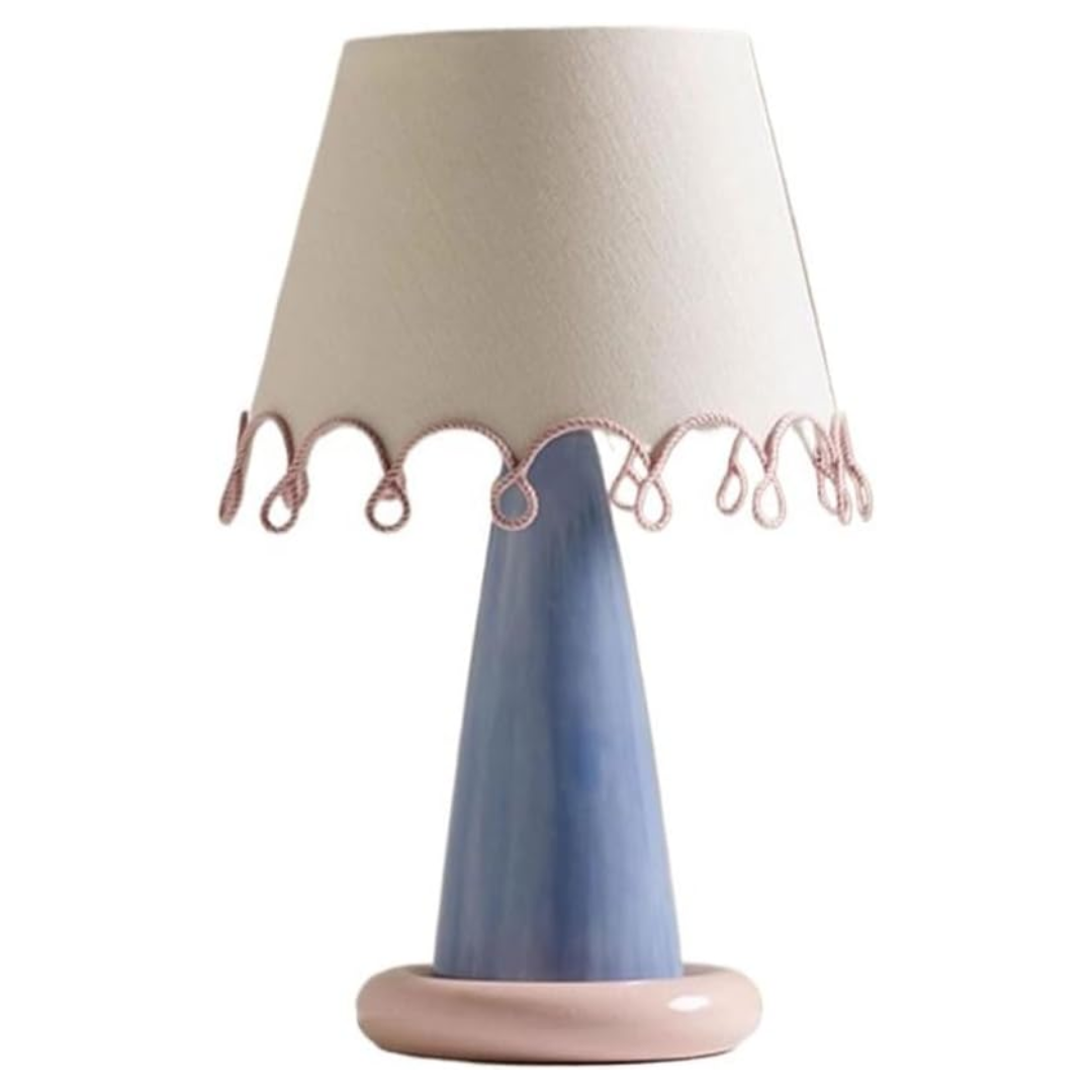 Senbailu Lamp for Desk Cream Style Color Matching Table Lamp Bedroom Bedside Decoration Ambient Light Desk Led Lamp