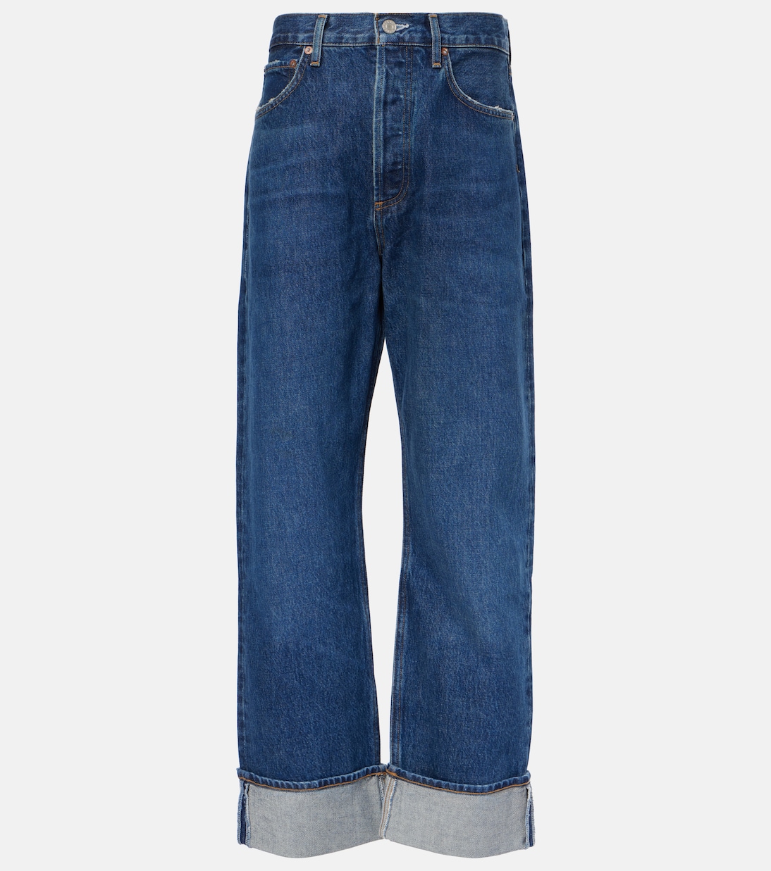 Fran Mid-Rise Straight Jeans