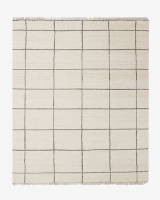 Cream wool rug 