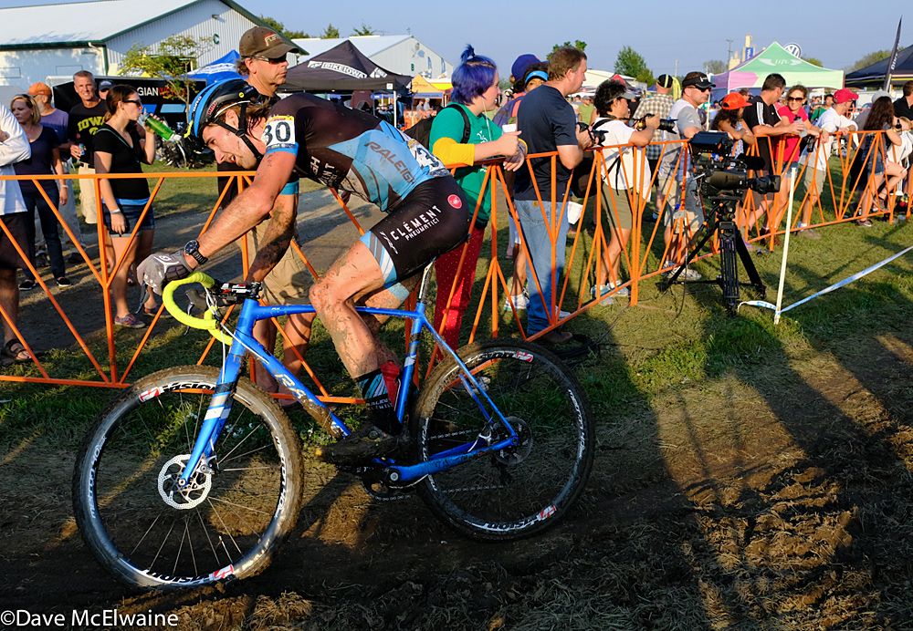 Jamey Driscoll (USA) rounds a corner with one lap to go