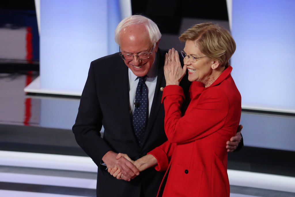 Bernie Sanders and Elizabeth Warren.