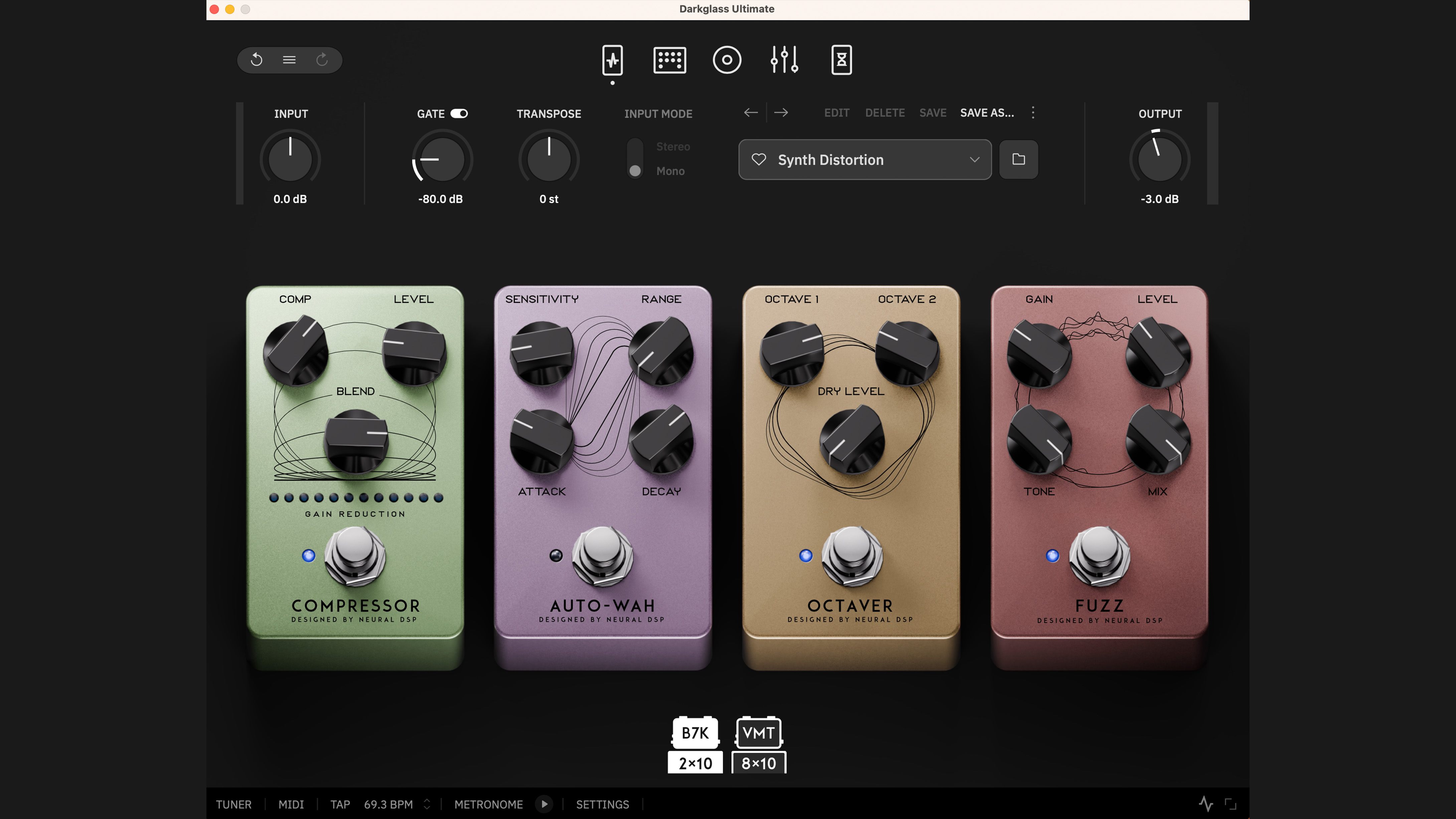 Neural DSP Darkglass plugin screenshots