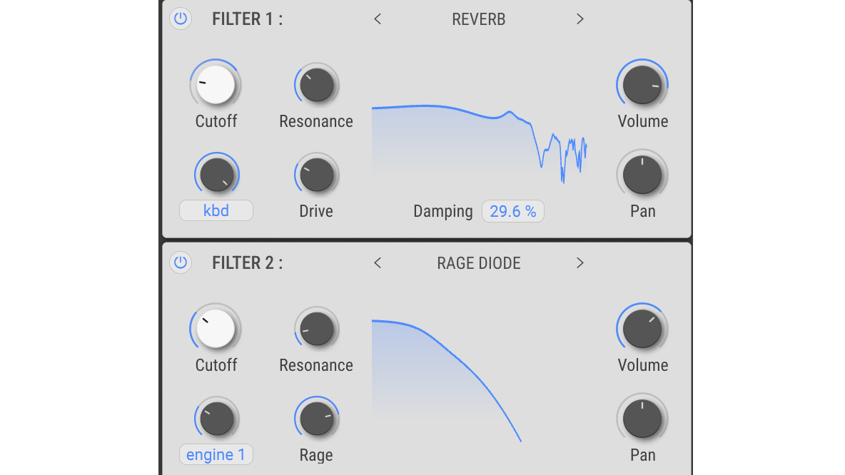 Arturia Pigments 7 Reverb and Rage filters