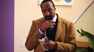Jesse L. Martin contemplates something on The Irrational