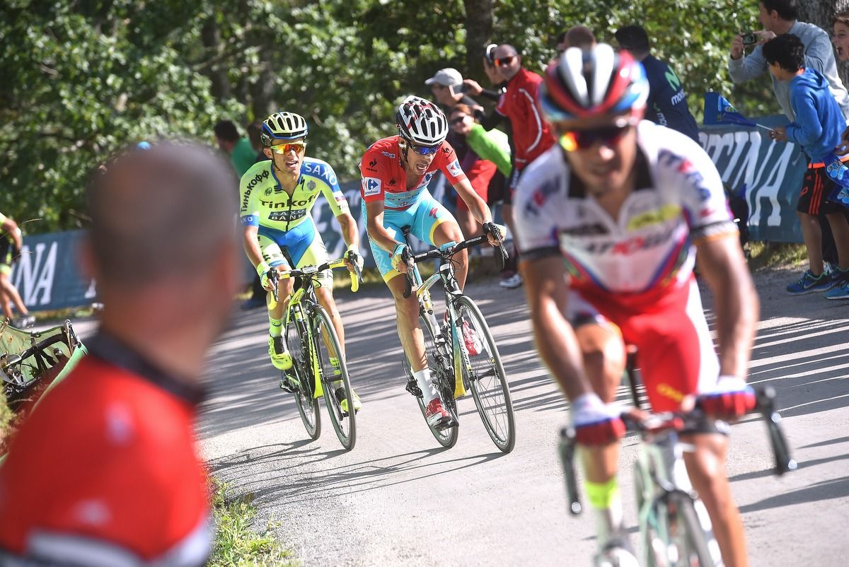 Joaquim Rodriguez (Katusha) puts the hammer down