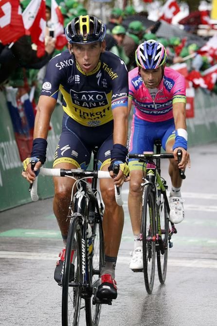 Roman Kreuziger (Team Saxobank -Tinkoff Bank) and Michele Scarponi (Lampre Merida)