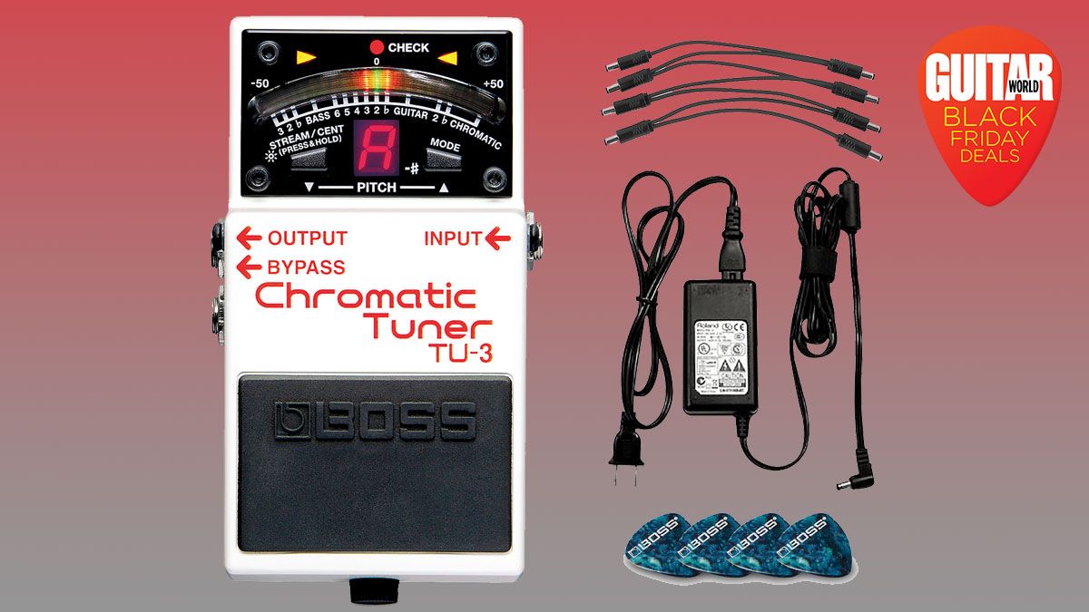 Power your pedalboard and tune your guitar for less with 1/3 off the