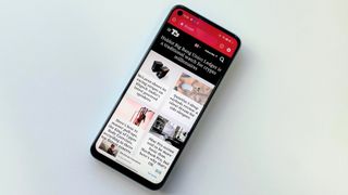 Realme 9 Pro review: phone placed on a table