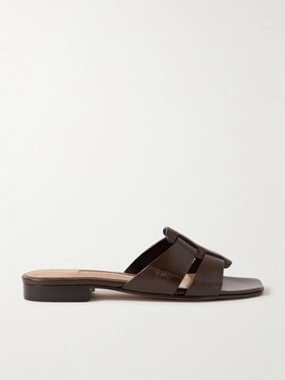 Leo Leather Slides