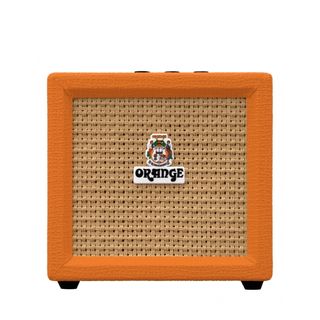 An Orange Crush Mini guitar amp