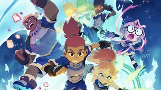 Key, Ssyelle, Milo, Odward, and Ameline in attack mode for Dragon Striker Season 1 poster