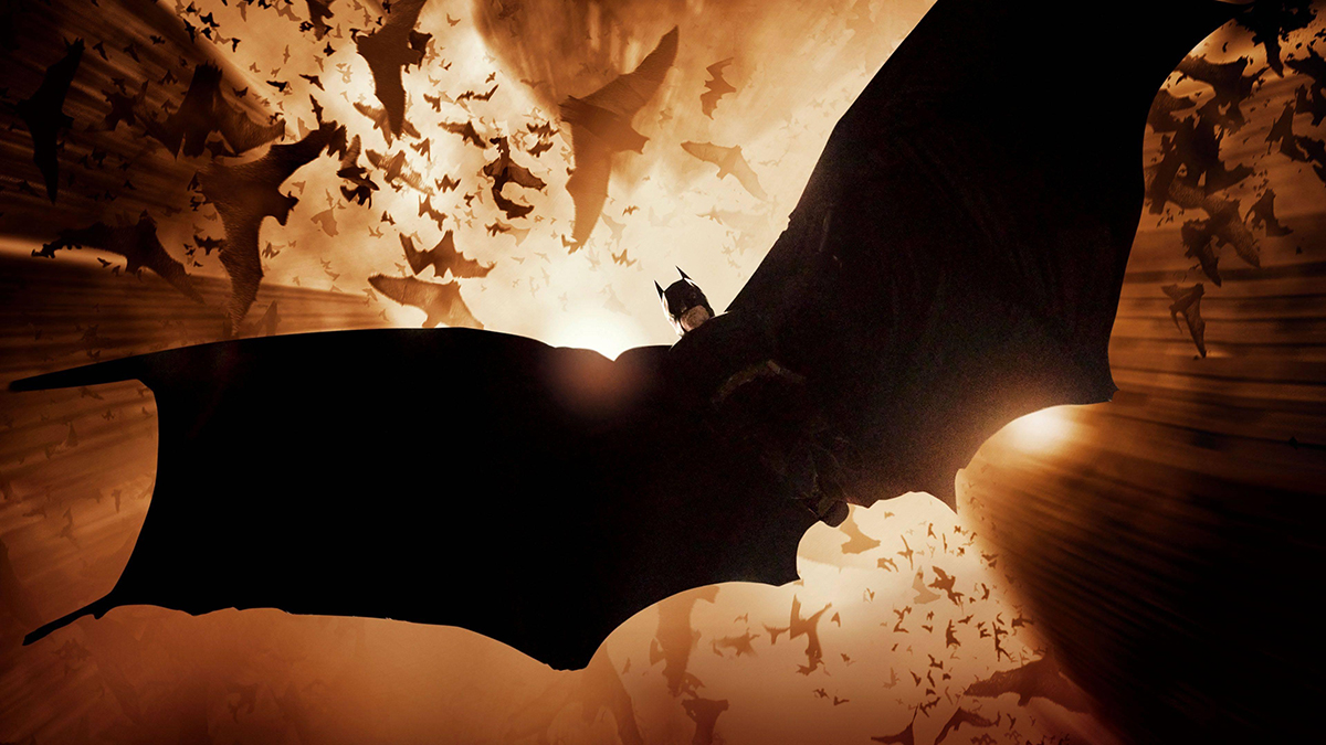 Batman as seen in a promotional image for Batman Begins