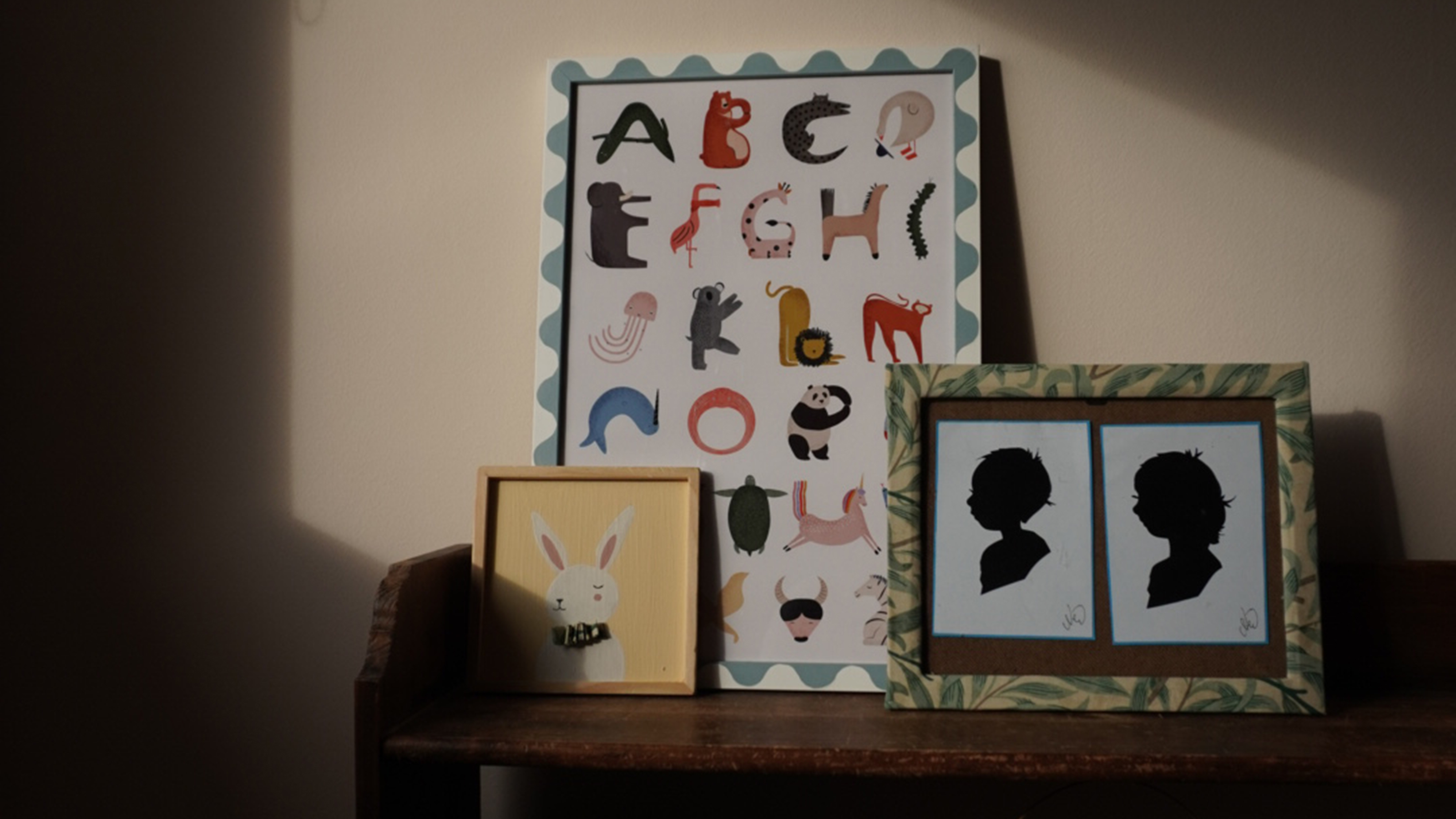 ikea frames with a squiggle design
