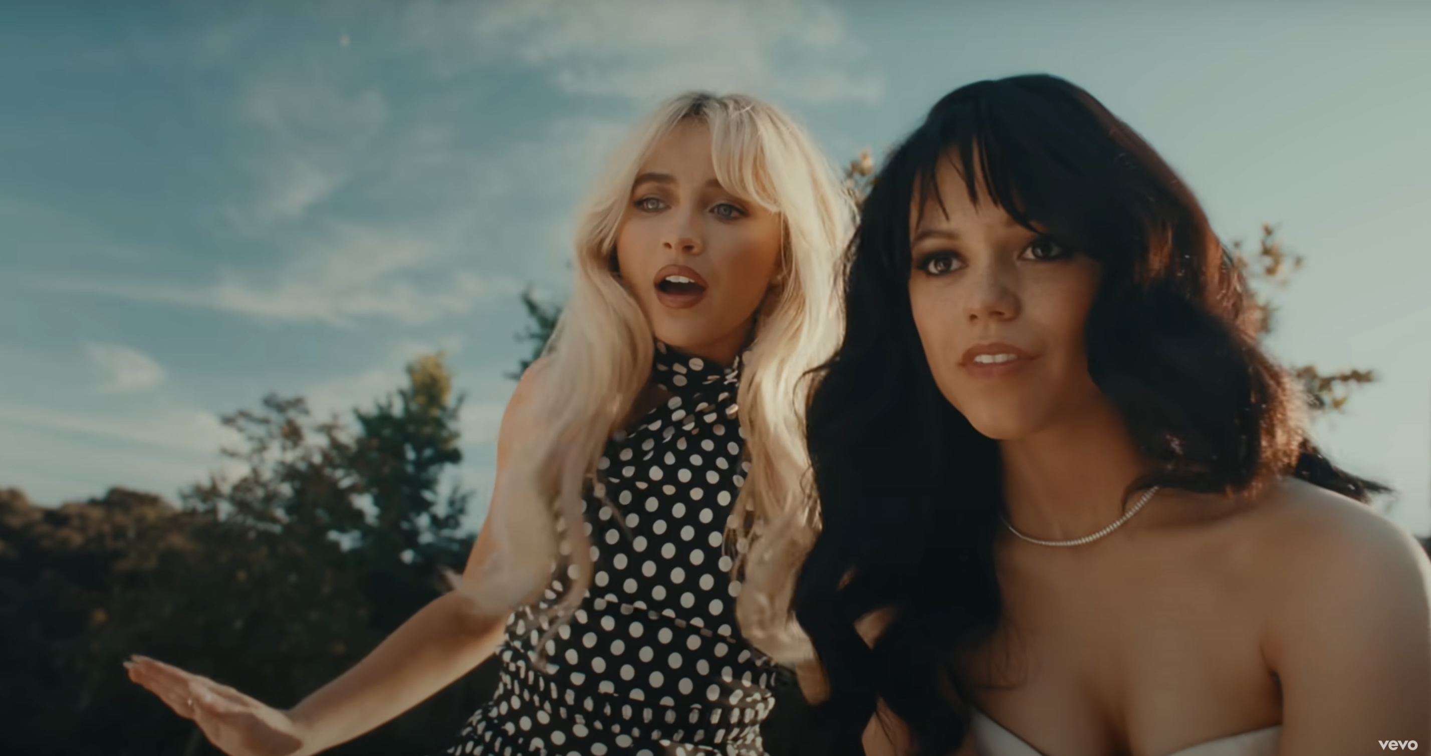 Sabrina Carpenter wore a polka-dot two-piece in the 'Taste' music video