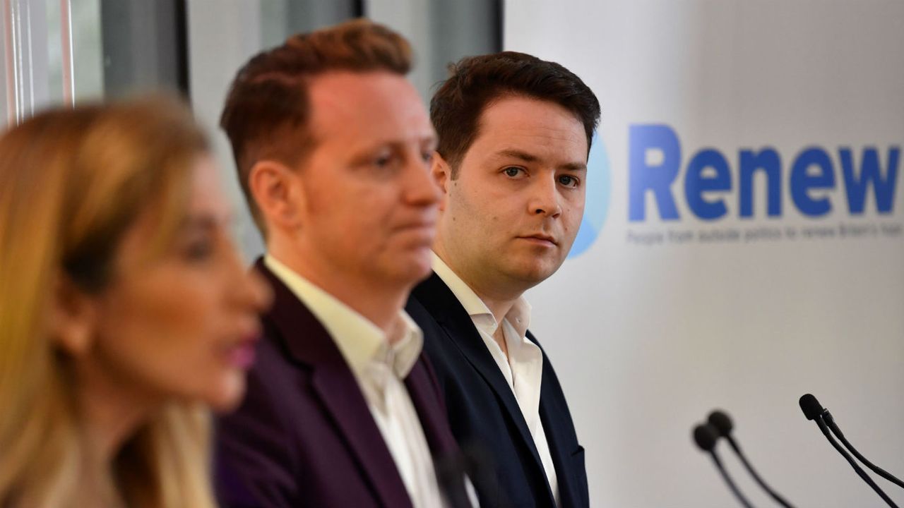 Renew Party principals Sandra Khadhouri, James Clarke and James Torrance