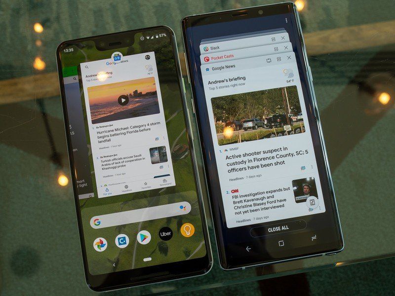 Google Pixel 3 XL vs. Galaxy Note 9