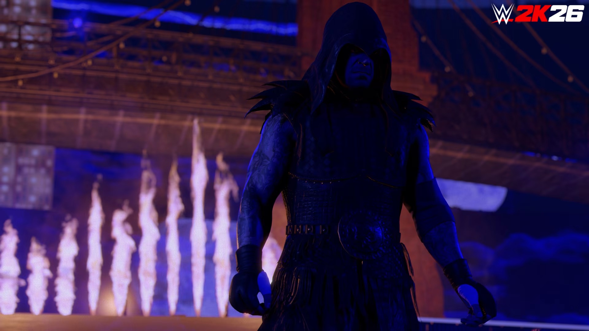 Promotional screenshot of The Undertaker in WWE 2K26