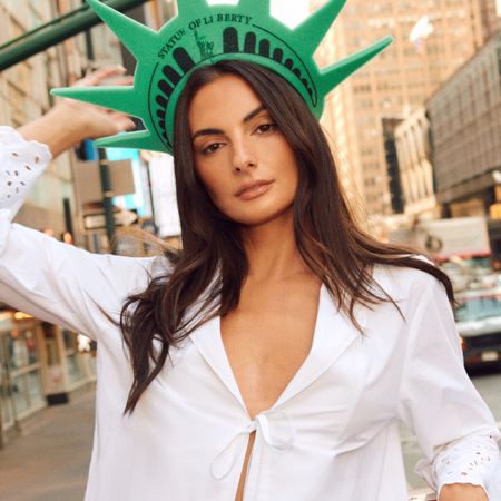 Paige DeSorbo posed in the new Daphne Summer 2026 collection
