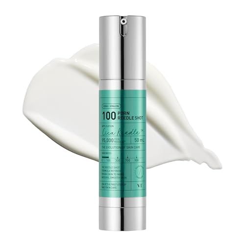 Vt Cosmetics Pdrn Reedle Shot 100, Spicule Microneedling Serum, Vegan Pdrn, Centella Asiatica, Hyaluronic Acid, Exfoliation, Soft & Glass Skin, Korean Liquid Skin Booster 1.69fl Oz (50ml)