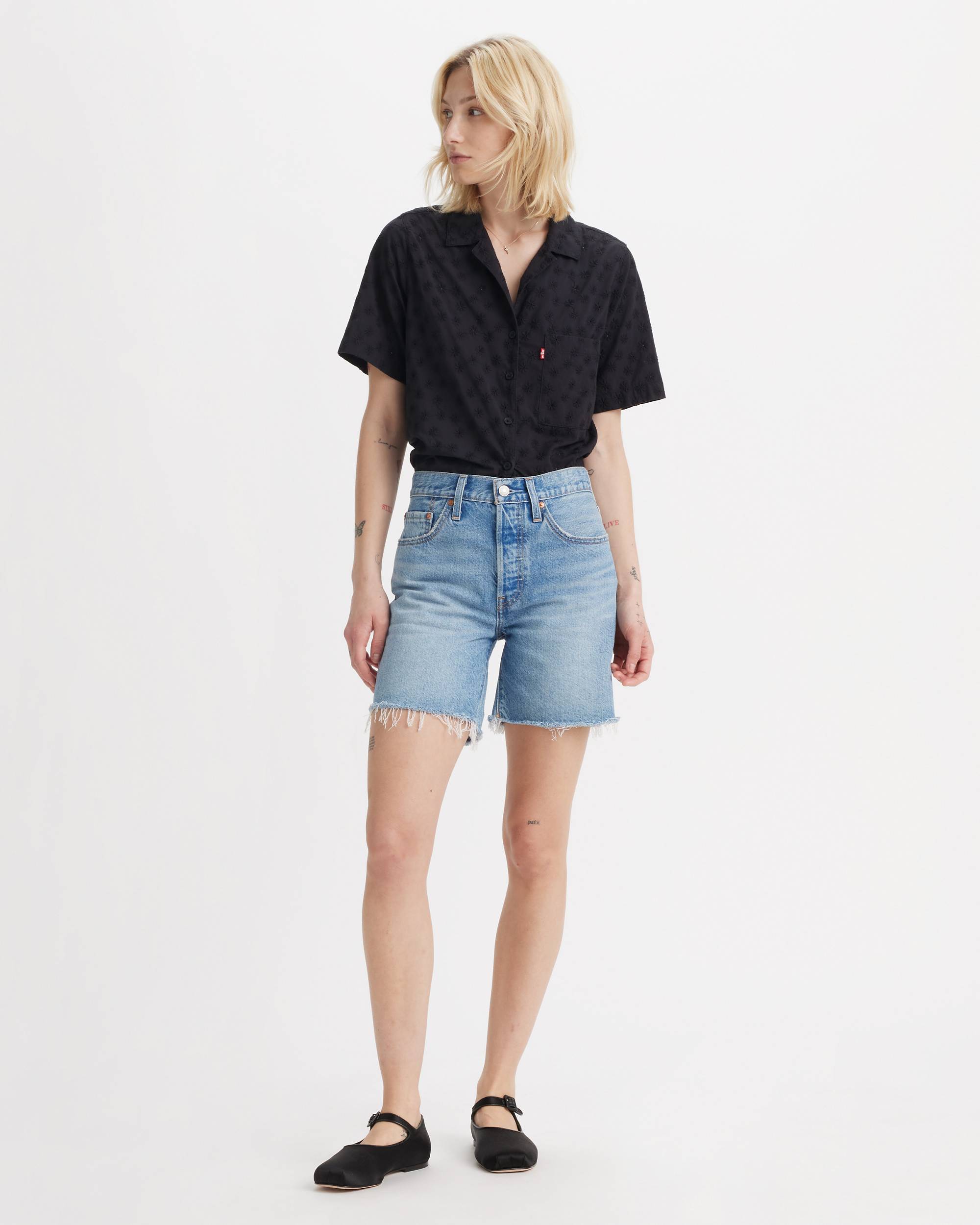 Levi, 501® Original Fit Mid-Thigh Lightweight Women's Shorts