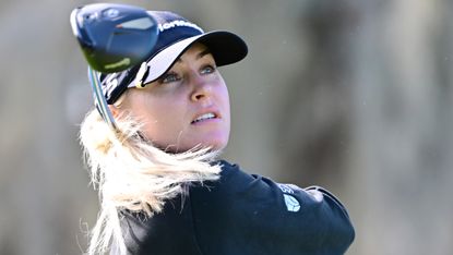 Charley Hull taking a shot at the Hilton Grand Vacations Tournament of Champions
