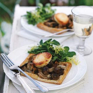 Mushroom, Goats' Cheese and Tarragon Tartlets