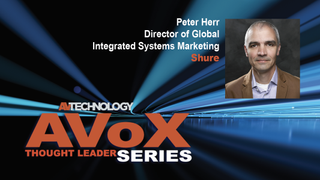 Peter Herr, Director of Global Integrated Systems Marketing at Shure