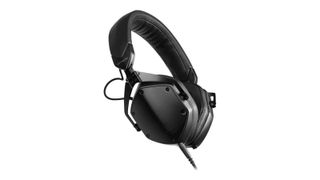 V-Moda M-200 Studio hovedtelefoner i sort på en hvid baggrund