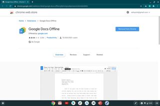 Google Docs Offline Extension Page