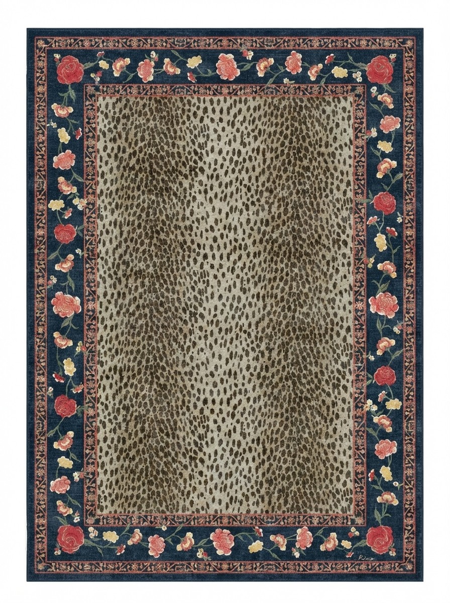 Kensington Sapphire & Brown Rug