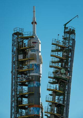 Soyuz TMA-11M rocket at Launch Pad