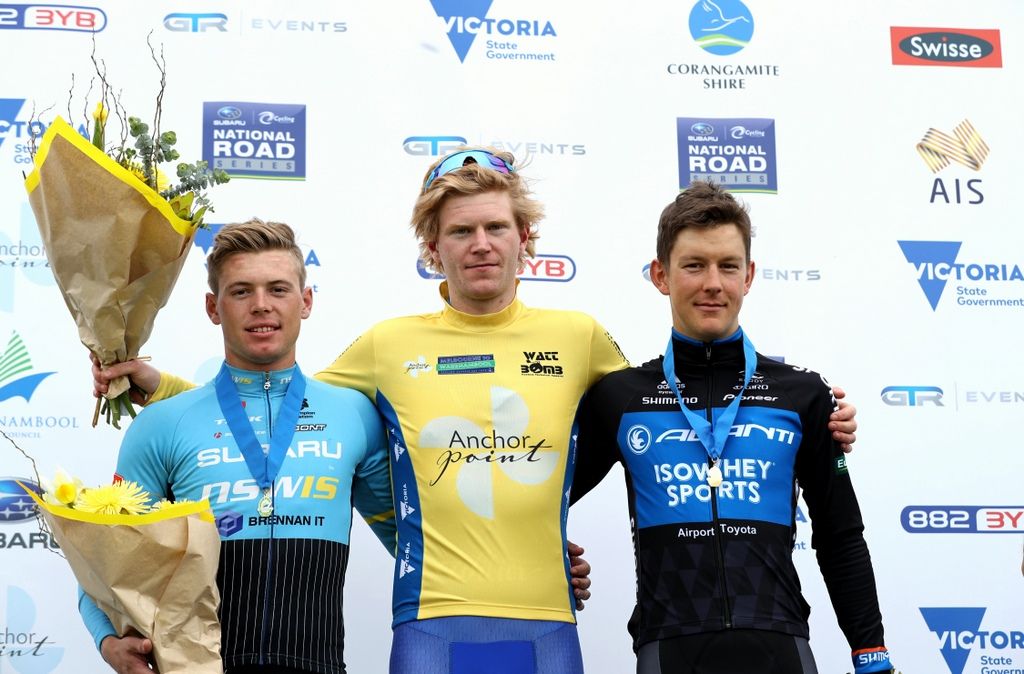The 2016 podium of Ayden Toovey, Nathan Elliott and Robbie Hucker