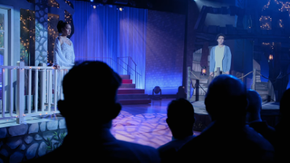 Ricky and Gina singing "Right Here, Right Now" in High School Musical: The Musical: The Series.