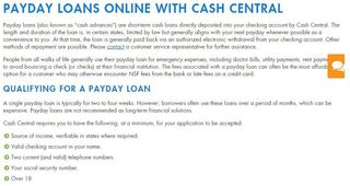 cash advance to bank account