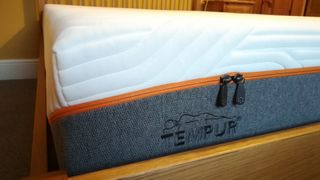 Close up of Tempur memory foam mattress