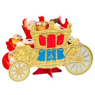 Coronation decoration carriage cakestand